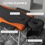Foldable Massage Bed Portable Table, 3-Section Aluminium Foldable Beauty Couch, Professional Salon Spa Table with Headrest Support and Carry Bag, 60 cm Width, Black and Orange Image 6