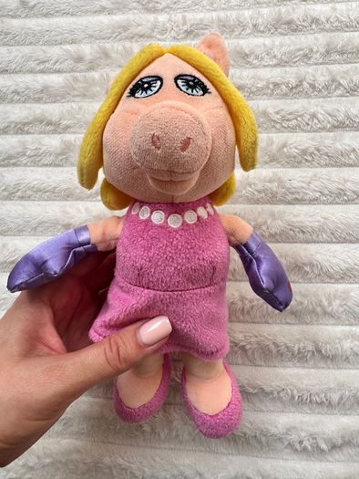 Miss Piggy Plush Disney Muppets Posh Paws approx. 23. cm. Used Please see photos