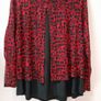 Top Black and red long sleeves divides at back Image 3