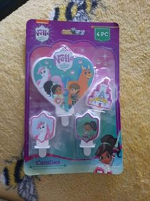 girls birthday candle set