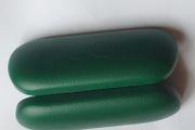 New - A Solid Glass Case - Green - Snap Closing