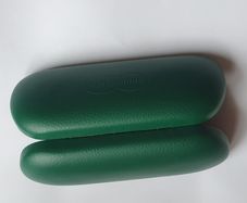 New - A Solid Glass Case - Green - Snap Closing