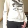 Pull & Bear Cream Graphic Hoodie - Size 8/S/36 Image 5