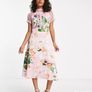 Midi floral dress Image 2