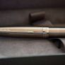 Brand New 18K Gold F Nib Parker Sonnet Brushed Stainless Steel Fountain Pen + Spare M Nib Image 4