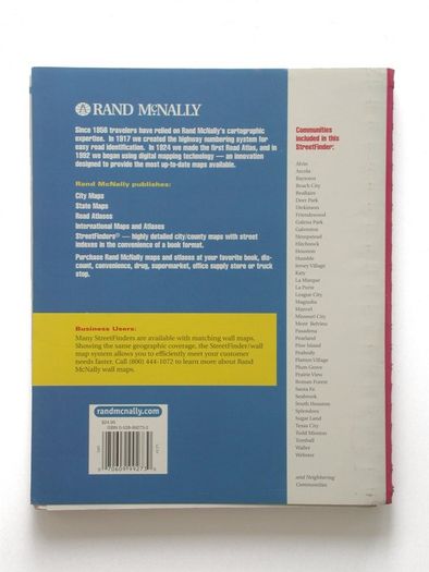 Rand McNally Houston/Galveston & Vicinity US Street Finder 2002 Edition