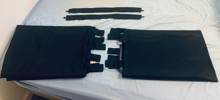 Micro-Satin Curtains with loops (VidaXL)