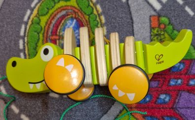 Hape Walk a Long Croc  baby toy