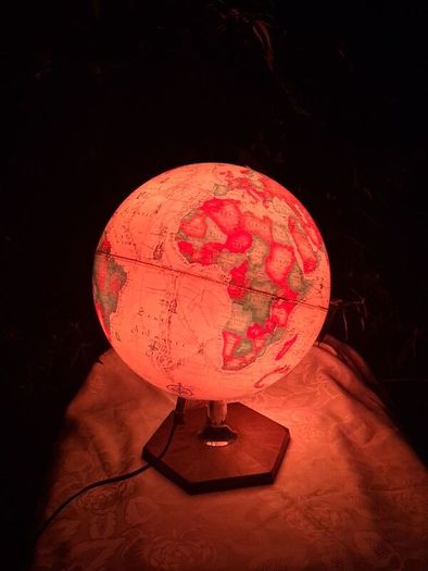 1980's Scan Denmark Light Up Globe