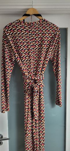 Diane Von Furstenberg 100% Silk Jumpsuit Sz 10USA (Fit 14-16UK) - Rrp 395 (New)