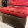 Vintage red velvet lounge chair 110 Euro Image 3
