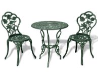 main image for ad 3 Piece Bistro Set Cast Aluminium Green