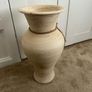 Large Cream Ceramic Floor Vase Decorative Urn Image 3