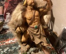 Viking warrior statue postage available