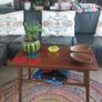 Fabulous Mid-Century Modern, 50s Style, Retro Compact-Sized Coffee Table with Slatted Magazine/Book Shelf Image 2