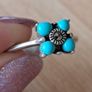 vintage sterling silver and turquoise ring Image 8