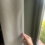 Full length herringbone double pleated curtains Image 5