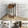 Set of 2, Narrow Nightstand with Drawer Bedside Table Image 5