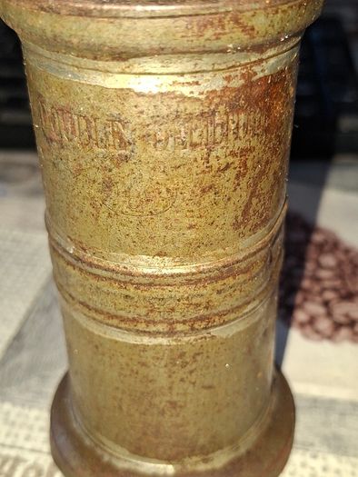 Rare 13 Piece Lot of Antique Chavagnat Tin Measuring Demi-Litre from Paris, France, dating  approximately 1800s.