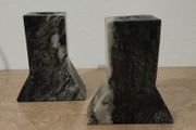 Vintage Connemara marble candleholders
