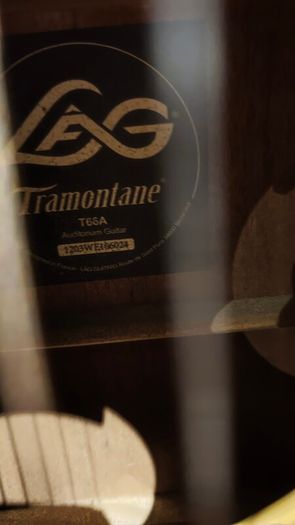 LAG Tramontane T66A Auditorium Guitar with Fishman Preys+ Pickup