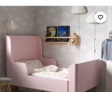 Ikea pink extendable bed