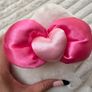 Build A Bear Hello Kitty With Heart Bow Sanrio 2010 red marks on the fur approx. 45 cm. Used Please see photos Image 7