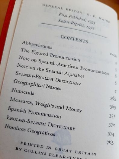 Collins Pocket Spanish dictionary