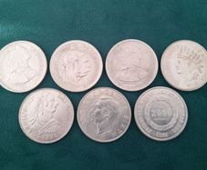 7 Replica Crown-Size Coins