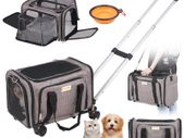 Dog Trolley Foldable Dog Backpack Portable on wheels