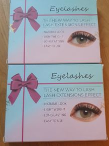 Self adhesive reusable eyelashes 2 boxes