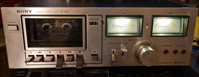 From 1977 Sony TC-K 2 A Cassette deck, Made in Japan.