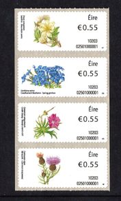 2010 Ireland Wild Flowers SOAR (Stamp on a roll) Mint Never Hinged (MNH)