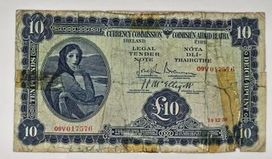 Ireland 1938 10 Pounds Lady Lavery Banknote
