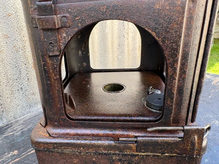 Antique Adlake railway lantern, no burner, no glass