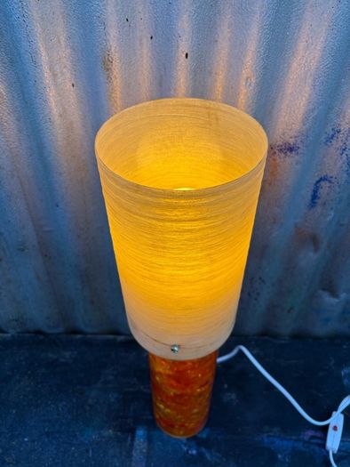 Vintage Retro MCM Original 1960s Shattaline lamp