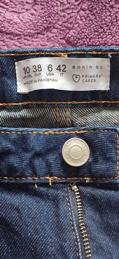 Bundle of 3 Primark Jeans - Size 10 Light Blue, Washed Black, Darker-Blue