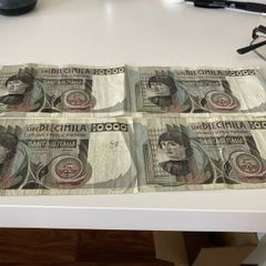 Italian 10,000 lire lot of 4