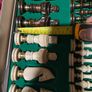 A stunning box of wooden chess pieces and board Image 5