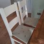 solid wood dinning table and chairs Image 3