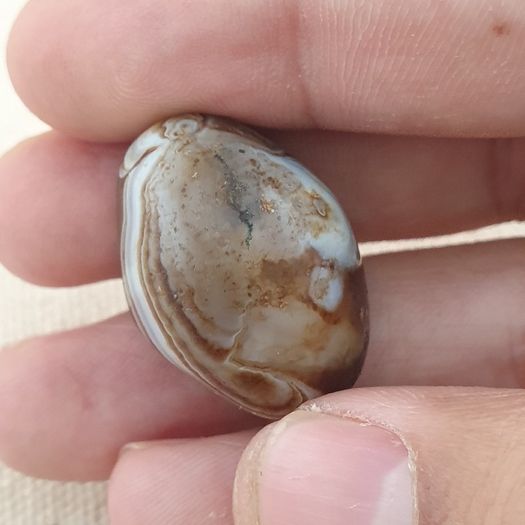 Natural Suliemani Eye Vintage Agate Bead Amulet