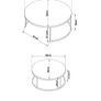 Brown Nesting Circular Coffee Table from Next Image 6
