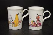 CHURCHILL Mugs 'DIRTY DOGS &amp; FAT CATS' by designer Cherry Denman Fine Bone China