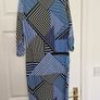 Blue striped dress Size 12 Image 3