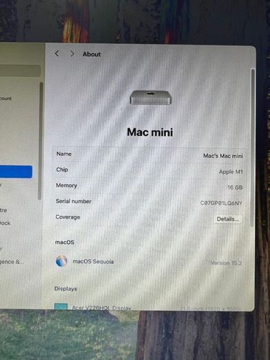 Mac Mini M1 16gb 1tb