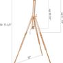 Artist Field Easel, Tripod Beech Wooden Painting Easel Stand with Bag, Lightweight Professional Art Easel for Painting and Display Image 2