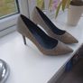 New Womens Metallic Heels Size 6 Image 2