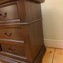 Set of two vintage hardwood bedside dressers Image 7