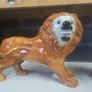 Pair Staffordshire Standing Lions Image 2