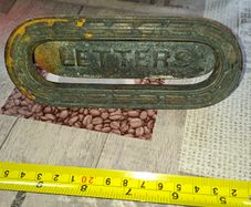 Beautiful Old Letterbox, Raised LETTERS on the flap, Postage Available